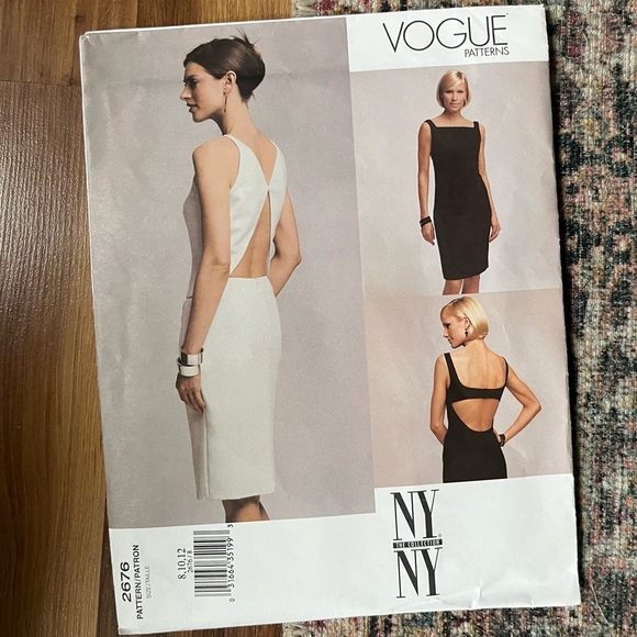 Vogue NY VTG Y2K Top Skirt & Dress, Sizes 8-10-12, Pattern 2676, Uncut - Picture 1 of 5